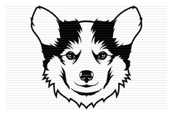 Corgi Puppy Dog Face Clipart