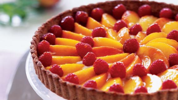Peach Melba Tart