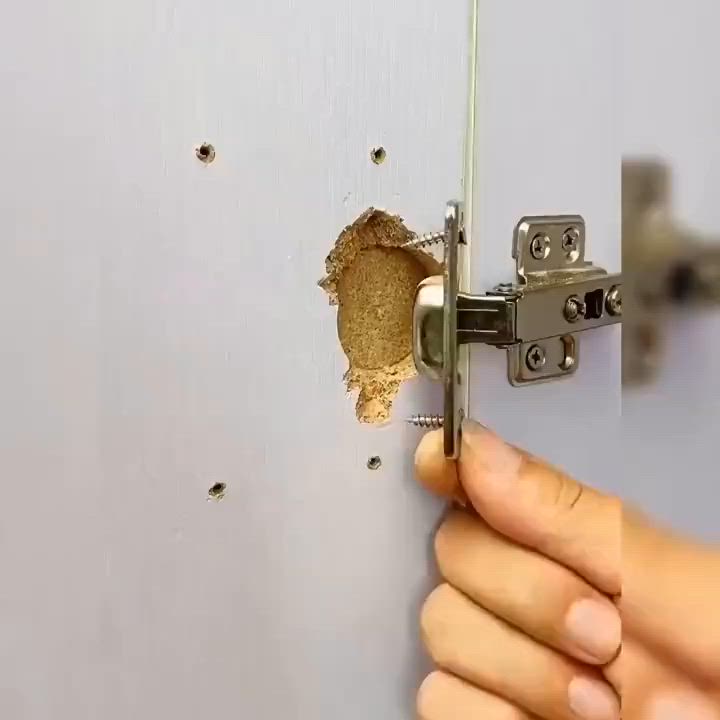 Fix a Stripped Screw Hole of a Cabinet