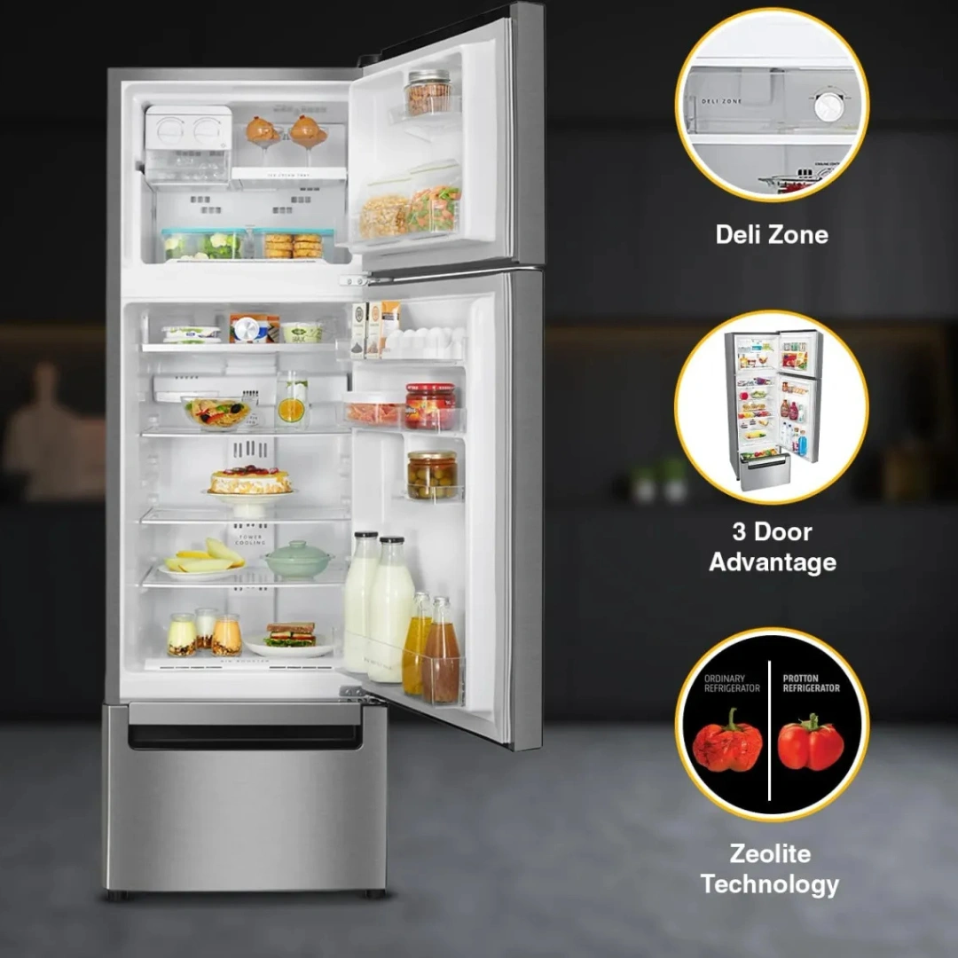Whirlpool FP 223D PROTTON ROY 215 L Triple Door Refrigerator