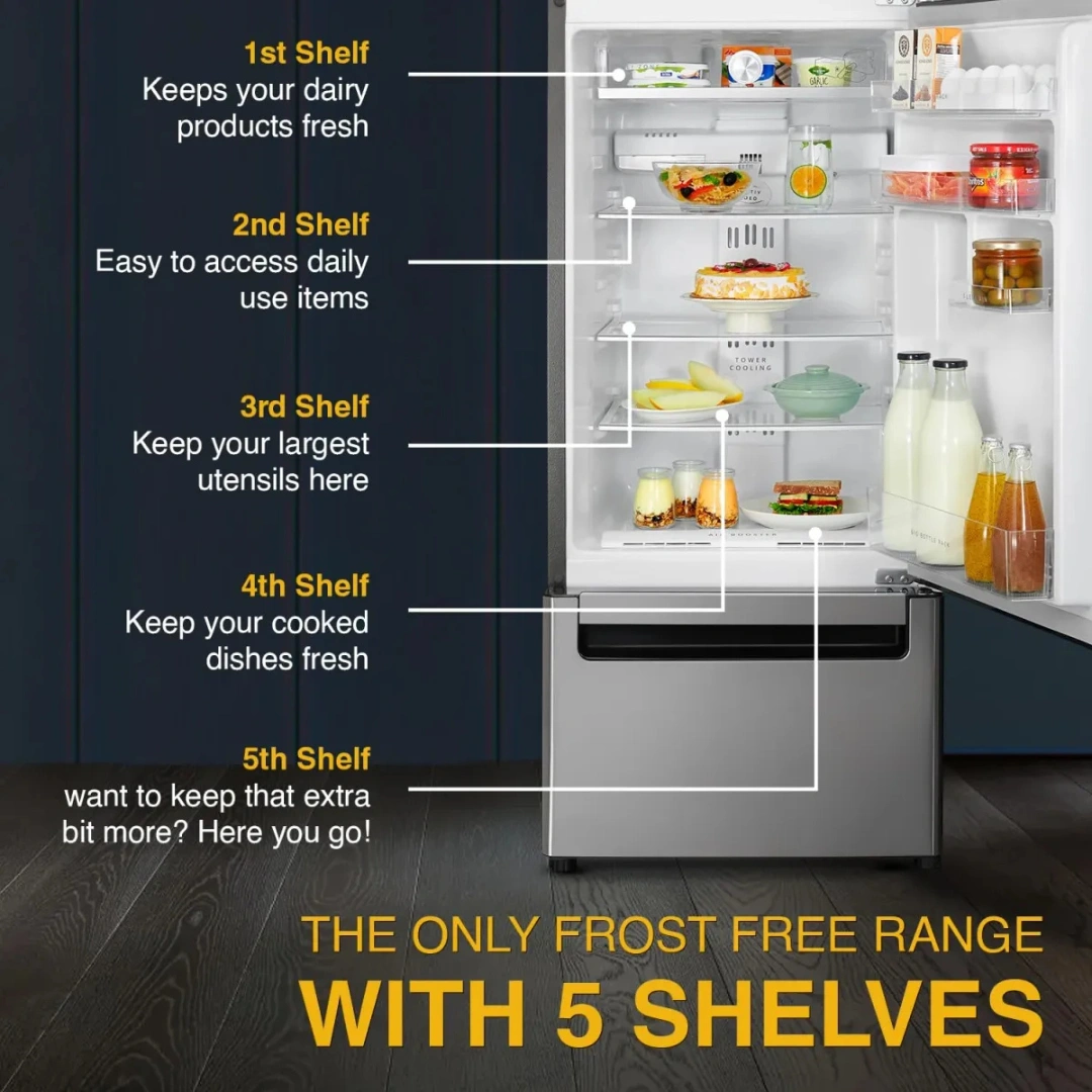 Whirlpool FP 223D PROTTON ROY 215 L Triple Door Refrigerator