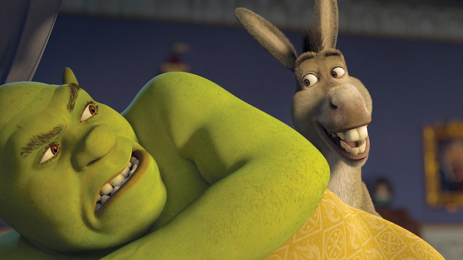 Shrek and Fiona HD Background for Android Cartoons Wallpapers Shrek Wallpaper Wallpapers)