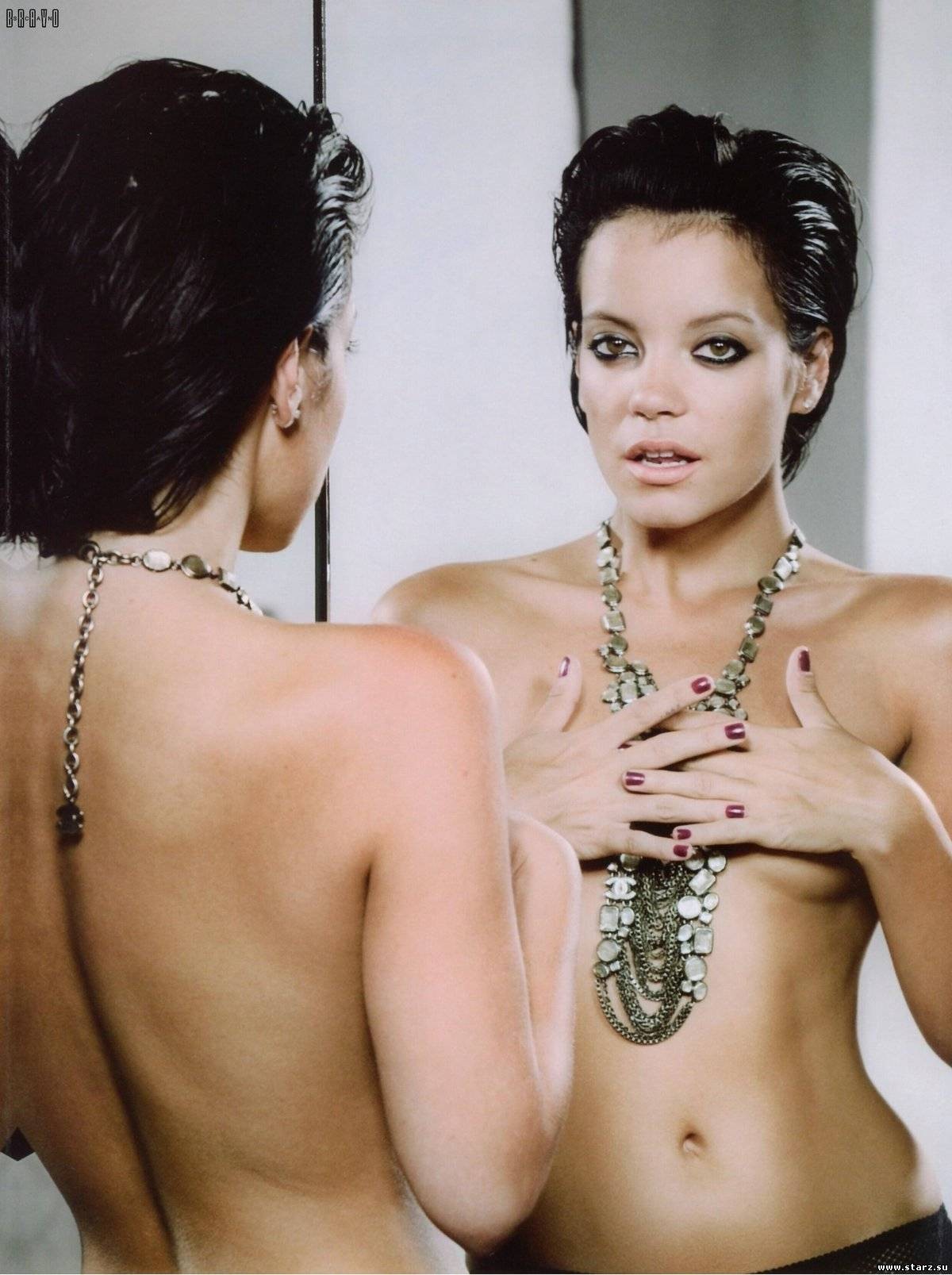Sexy Lily Allen Topless Tits