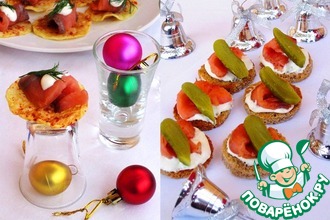 Рецепт: Два вида закуски с копченой форелью
