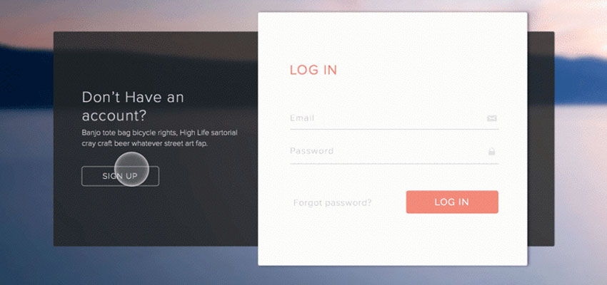 Sign Up and Login Animated - Download Template