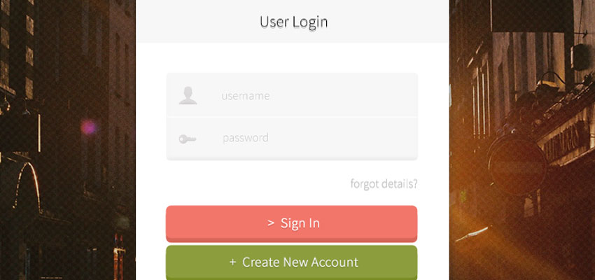 Login Box Design