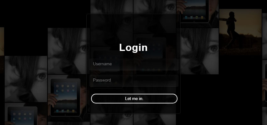 Dark Login Form