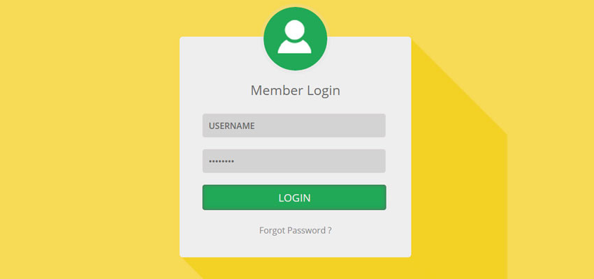 Entrar Shadow Flat Form Template