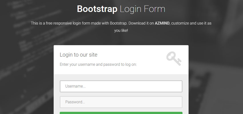 Customized Login Form