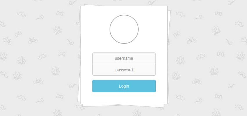 Bootstrap Login Form Layered Free