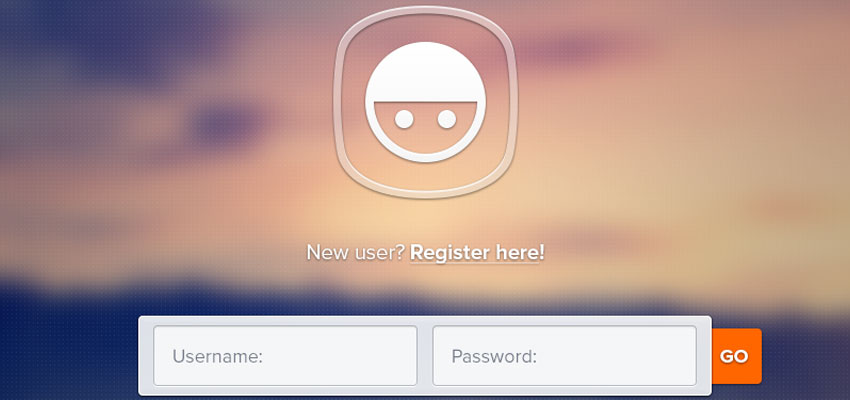 Free Login PSD