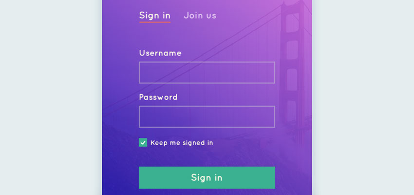 Sign in Form Freebie