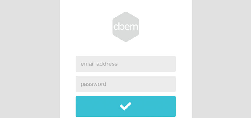 Simple Login Form with PSD