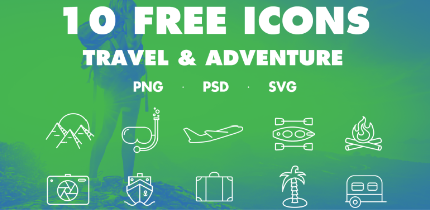 10 FREE TRAVEL ICONS