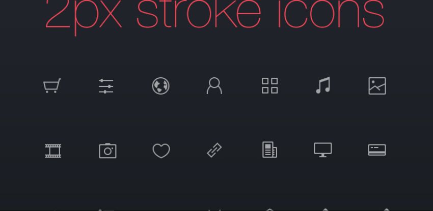 Thinicons - free psd