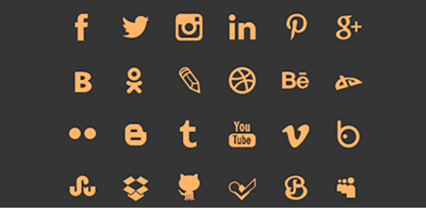Social networking icons