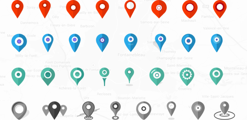 32x Pins Location. Icons Set #Freebies