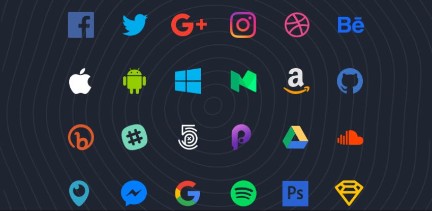 70 Flat Social Icons for Sketch (Updated)