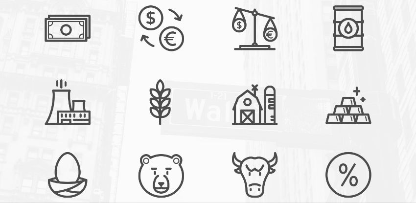 Stock Market & Commodity Icons