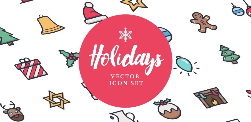 Free Holidays Icon Set (Line & Color)