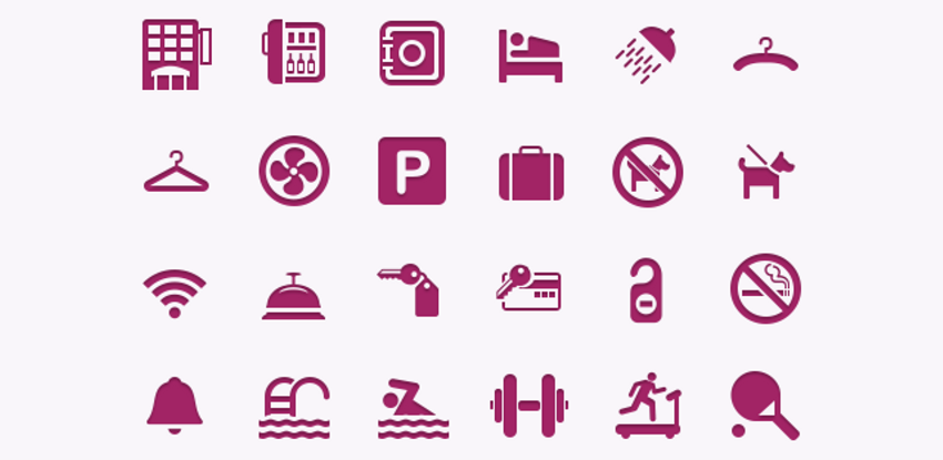 Vector Hotel & Restaurant Icons