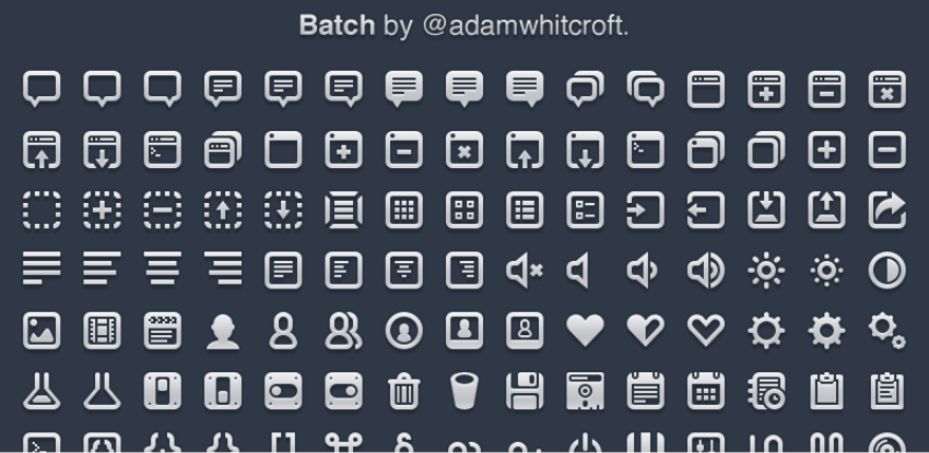 Batch - 300 Pictographs for Web & User Interface Design