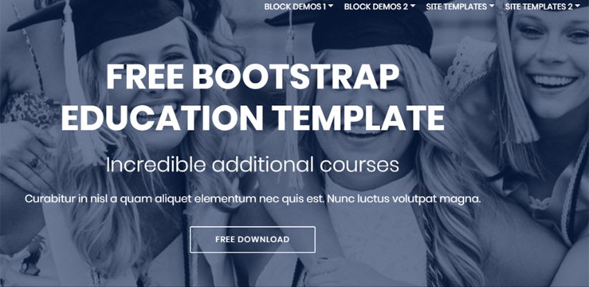  16-FREE BOOTSTRAP EDUCATION TEMPLATE