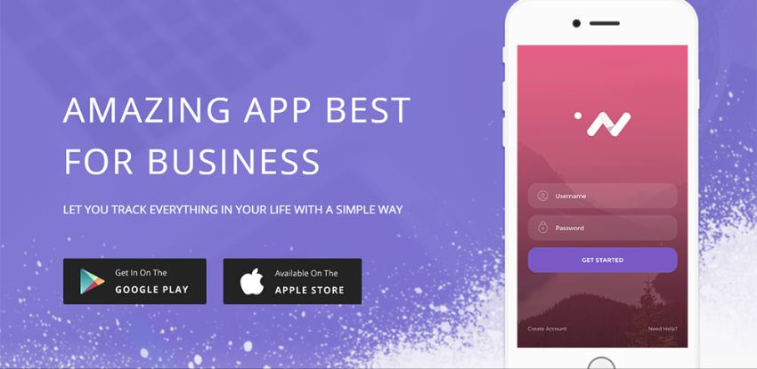 20-Lifetrakr App Landing Page Template