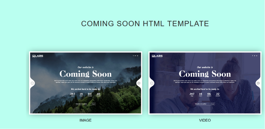 Start - Coming Soon Responsive Template