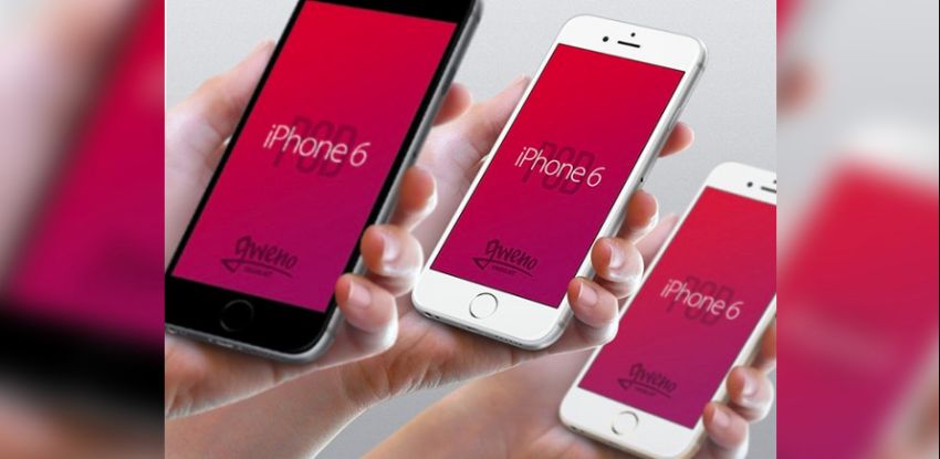 iPhone 6 mockups – Hand view