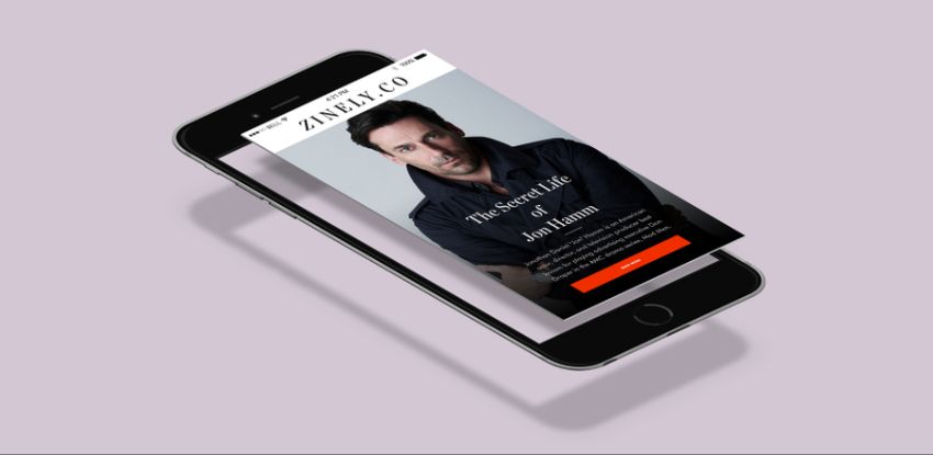 Flying iPhone Mockup