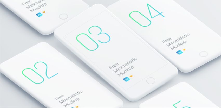 iPhone perspective mockup PSD