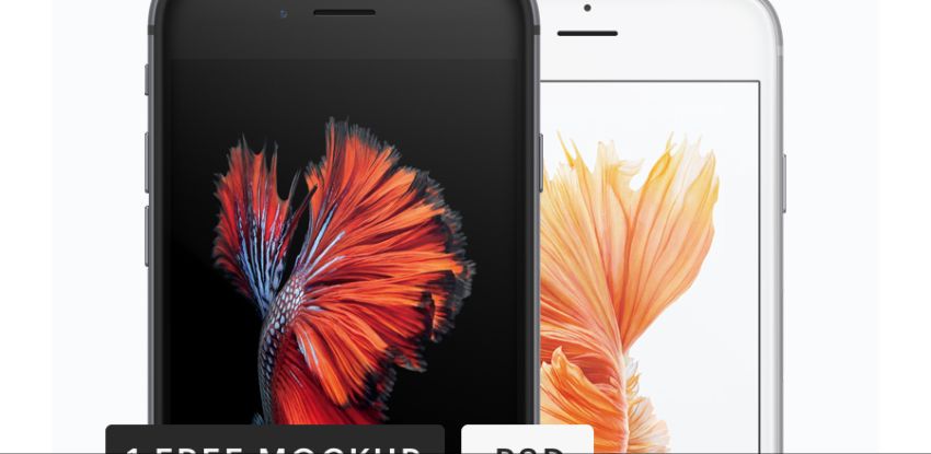 iPhone Frontal Mockup [PSD]