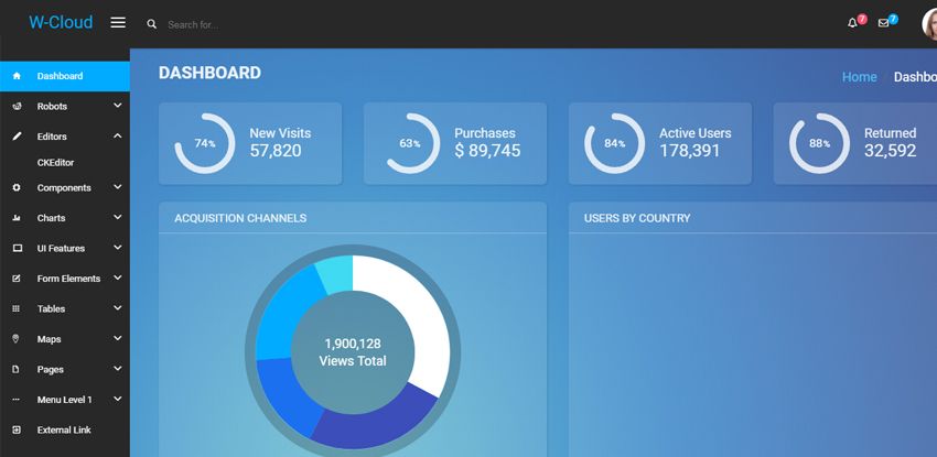  W-Cloud Angular Admin