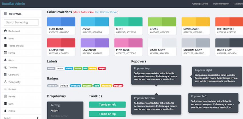 BootFlat Open-Source Admin Dashboard Flat UI Kit