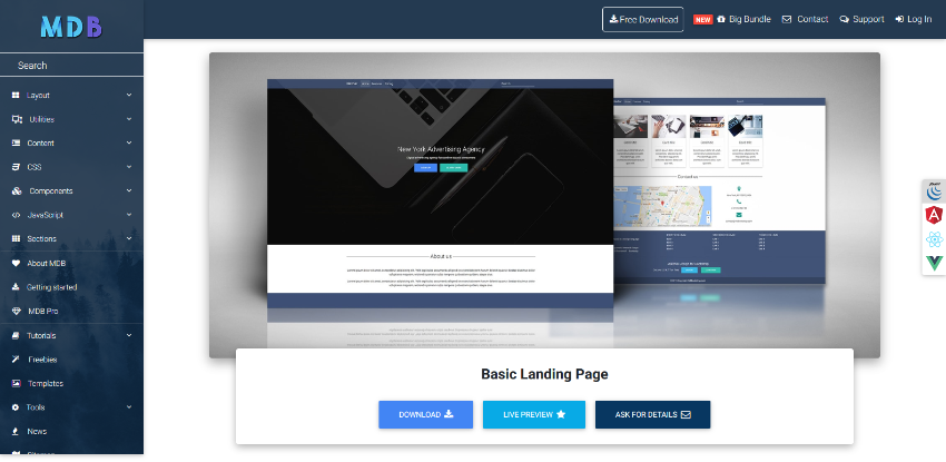 Basic Landing Page