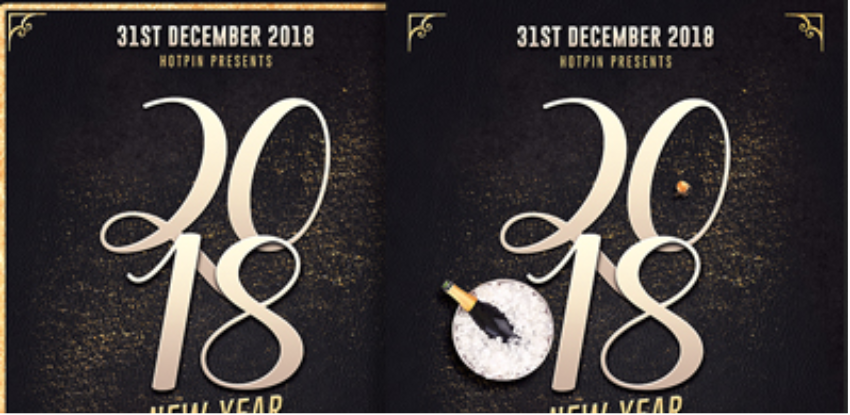 New Year Eve Invitation Flyer