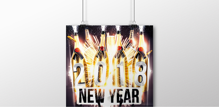 New Year Free Party Flyer