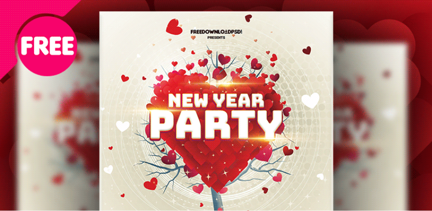  New Year Party Flyer Template
