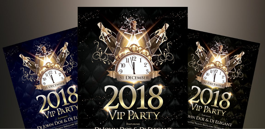  2018 NYE VIP Party - PSD Flyer