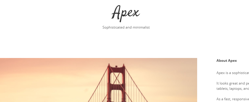 Apex – Blog Theme