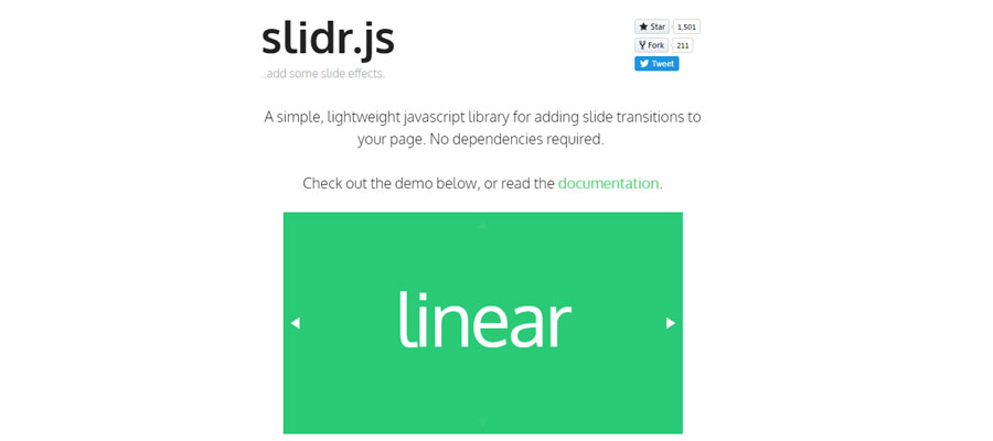Slidr.js – JS library for creating slides