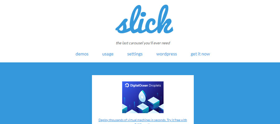 Slick – jQuery carousel plugin