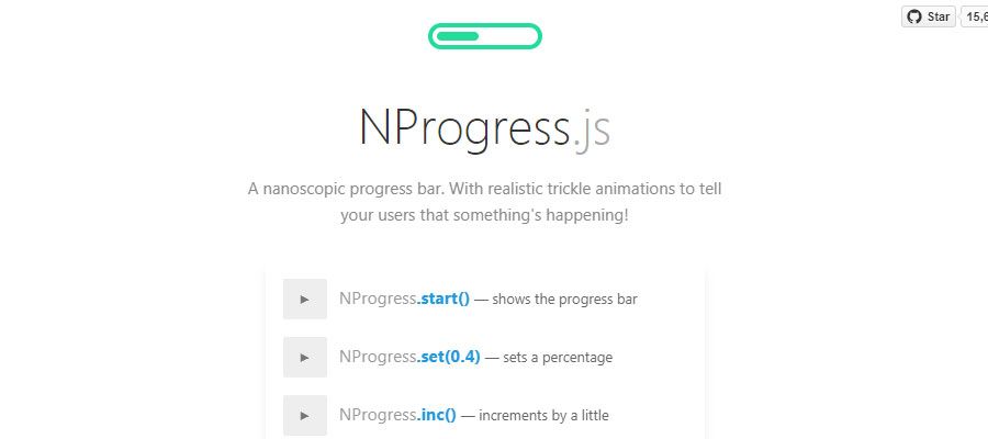 NProgress.js progress bar