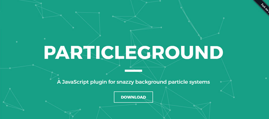 Particleground – Particle backgrounds with jQuery