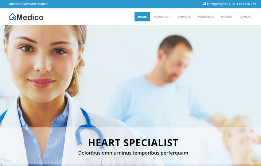 Medico Responsive Medical And Health Bootstrap HTML5 Template
