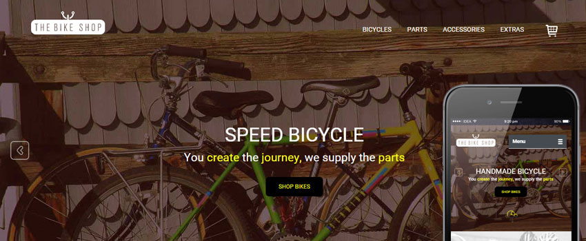 Bike Shop HTML Template Bike Shop HTML Template