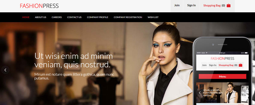 Fashion Press HTML Template Fashion Press HTML Template