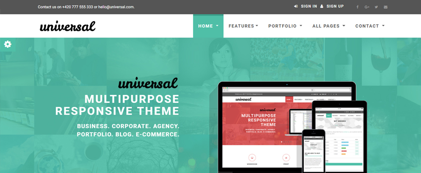 UNIVERSAL - BUSINESS & E-COMMERCE TEMPLATE UNIVERSAL - BUSINESS & E-COMMERCE TEMPLATE