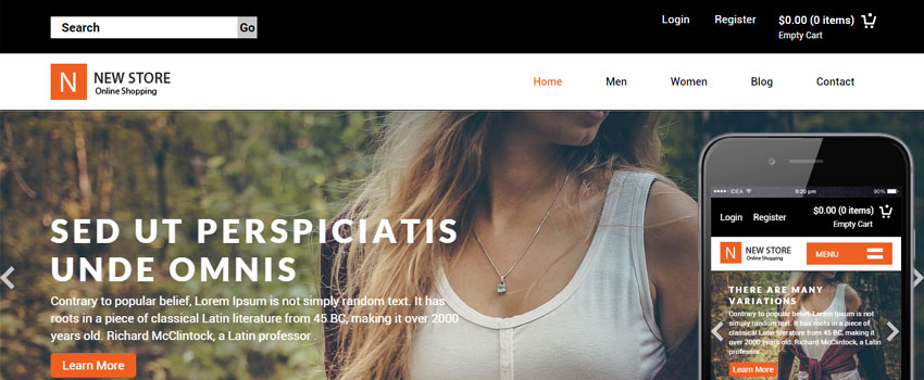 New Store HTML Template New Store HTML Template